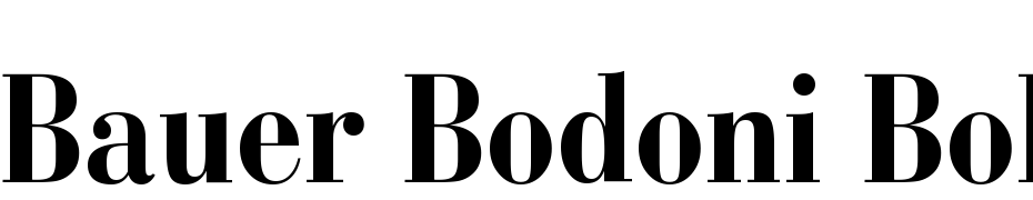 Bauer Bodoni Bold Condensed BT Yazı tipi ücretsiz indir